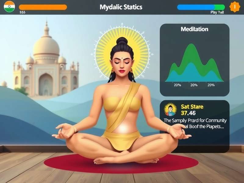Tulsi Mantra Mystic Chants user interface showing community features