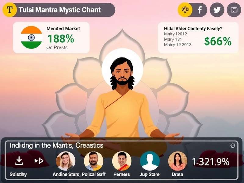 Tulsi Mantra Mystic Chants gameplay screenshot showing meditation interface